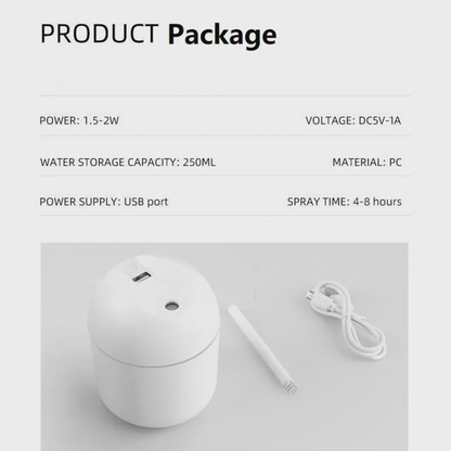 USB Portable Mini Ultrasonic Humidifier