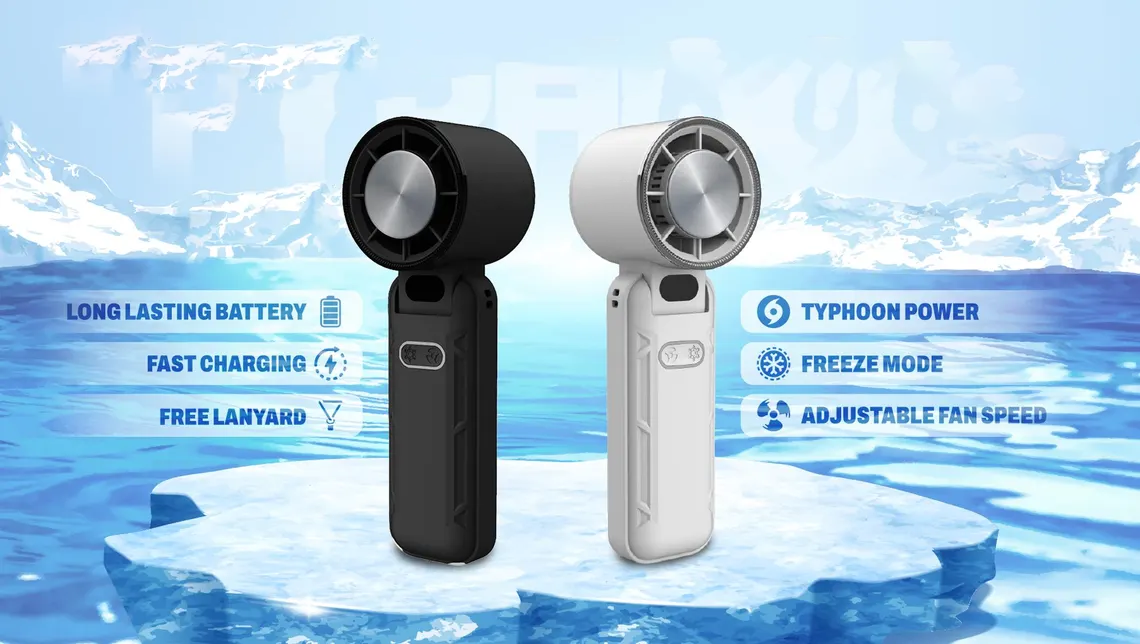 7000mAh Typhoon Wind Portable Handheld Cooling Fan