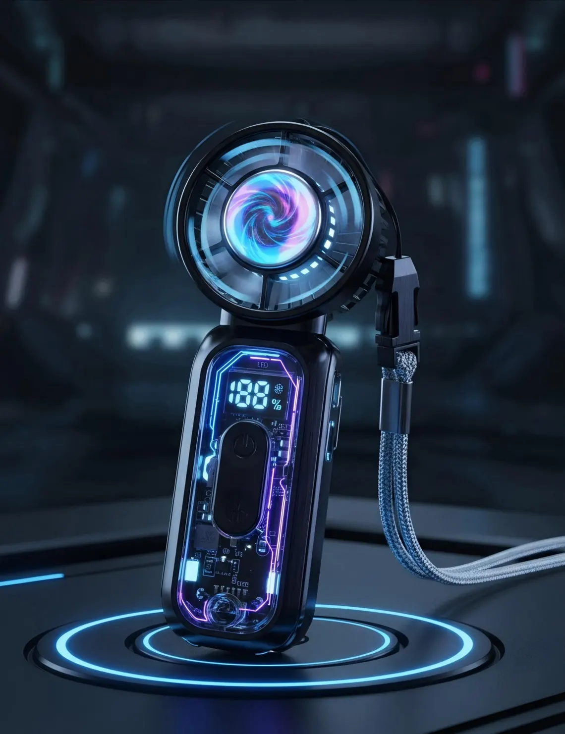 TEC Ice Cooling Handheld Turbo Fan