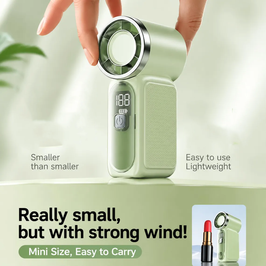 Lightweight 115g Mini Digital Display Handheld Portable Cooling Fan
