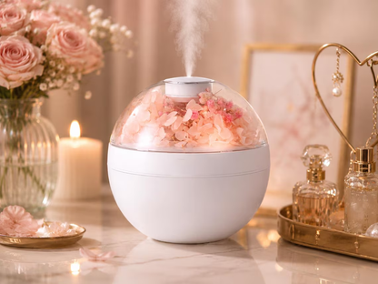 Floral Decor Ultrasonic Cool Mist Desktop Humidifier