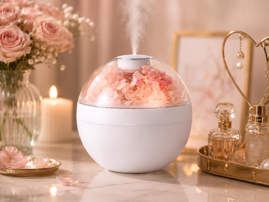 Floral Decor Ultrasonic Cool Mist Desktop Humidifier