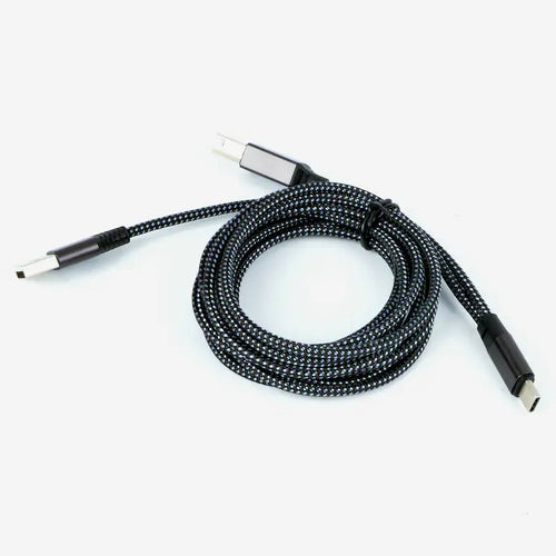 USB-A to USB-C Braided Cable for USB Microphone Connection